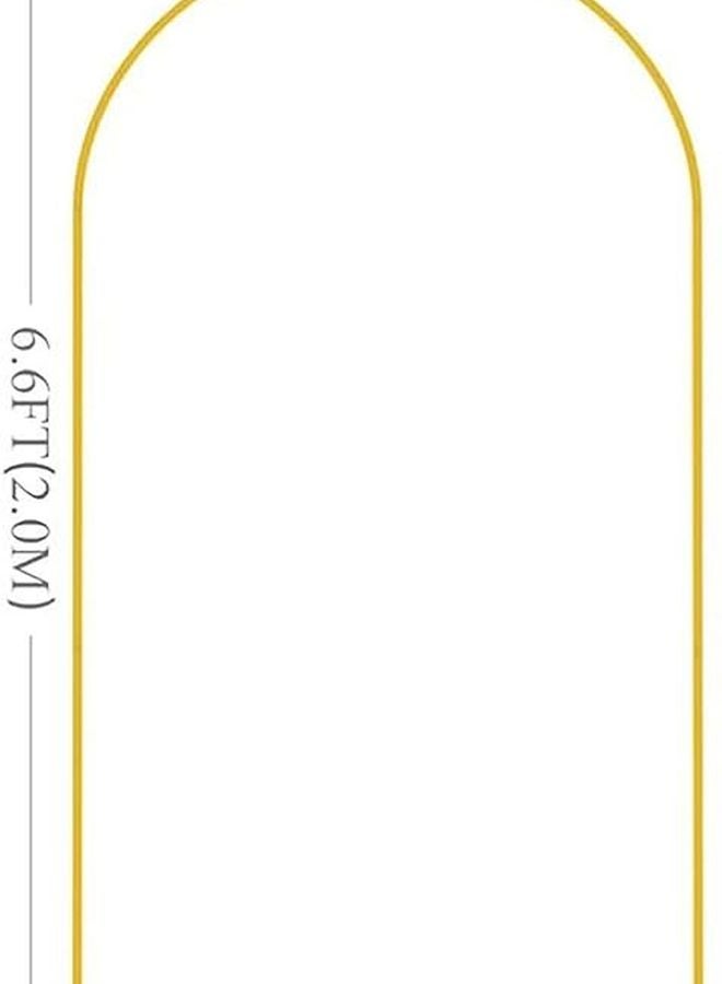 Gold Iron Wedding Arch Backdrop Frame 6 6ft Sturdy Construction For Party Decoration - Image 2